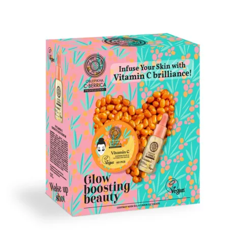 Set pentru ingrijirea tenului Oblepikha C-Berrica Glow Boosting Beauty, Natura Siberica