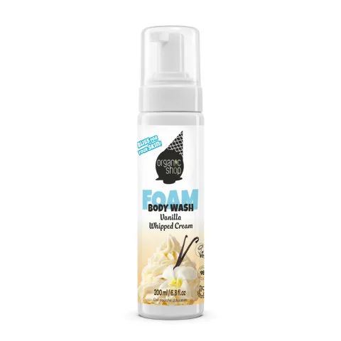 Spuma de curatare Vanilla Whipped Cream, 200ml, Organic Shop