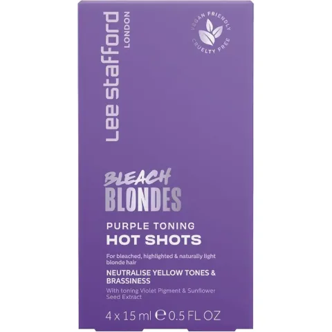 Balsam nuantator Bleach Blondes Purple Toning, 4x15ml, Lee Stafford