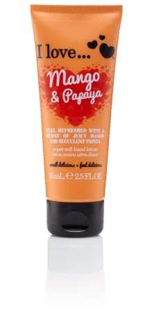 Crema de maini Mango & Papaya, 75ml, I Love Cosmetics