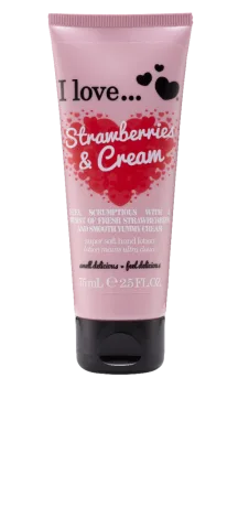 Crema de maini Strawberry Cream, 75ml, I Love Cosmetics
