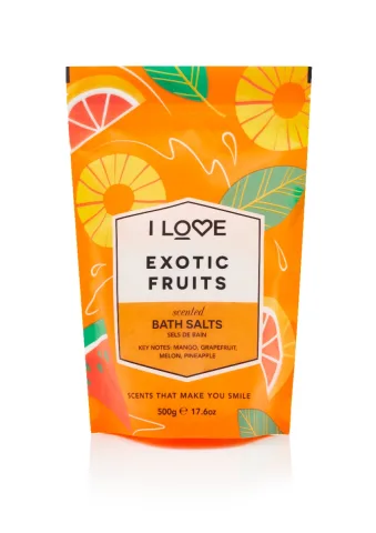 Sare de baie Exotic Fruit Signature, 500g, I Love Cosmetics