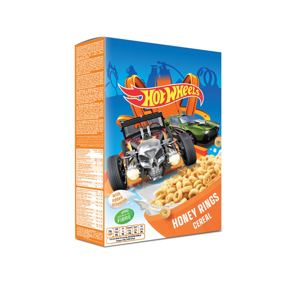 Cereale inele cu miere, 375g, Hot Wheels