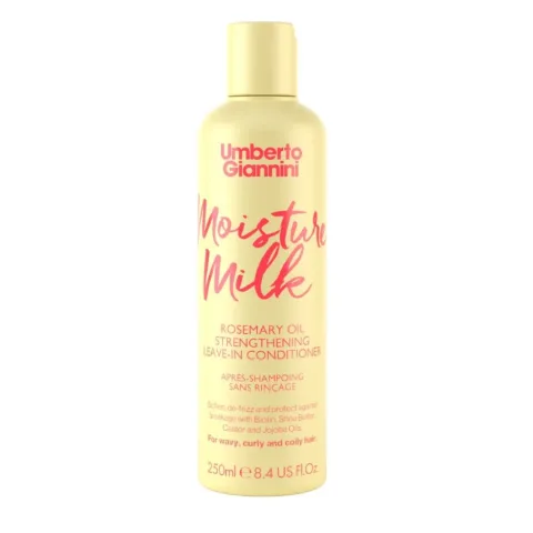 Balsam leave-in fortifiant cu ulei de Rozmarin Moisture Milk Strong Curls, 250ml, Umberto Giannini