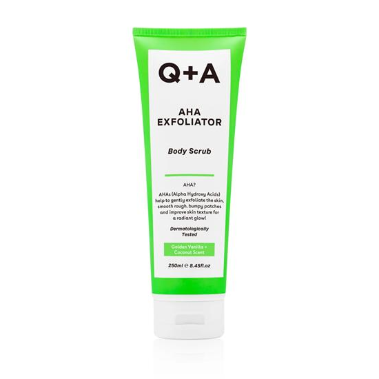 Scrub pentru corp cu AHA Exfoliator, 250ml, Q+A