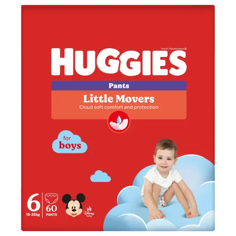 Scutece-chilotel Pants Box Marimea 6 pentru baieti de 15-25kg, 60 bucati, Huggies