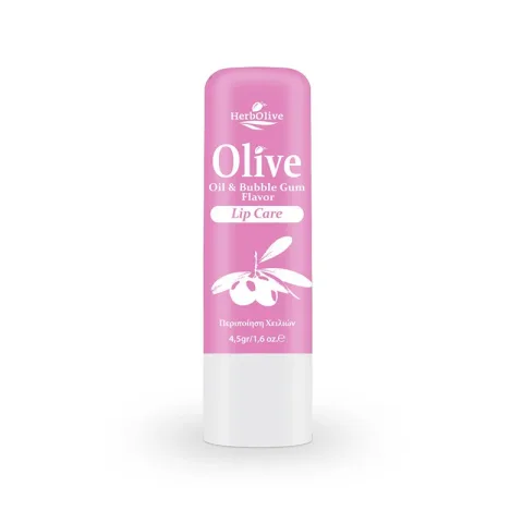Balsam de buze cu ulei de masline si aroma de bubble gum, 4.5g, Herbolive