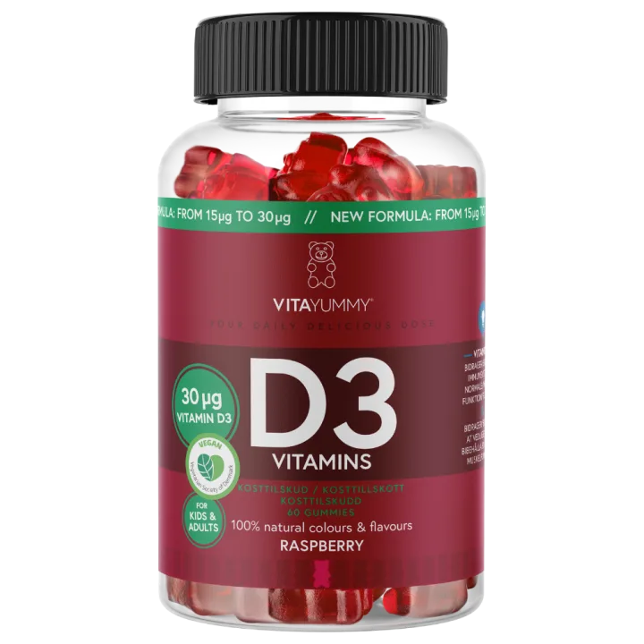 Vitamina D3 ursuleti gumati vegani, 60 jeleuri, Vitayummy