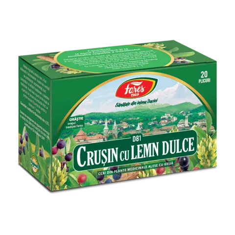 Ceai crusin cu lemn dulce D81, 20 plicuri, Fares