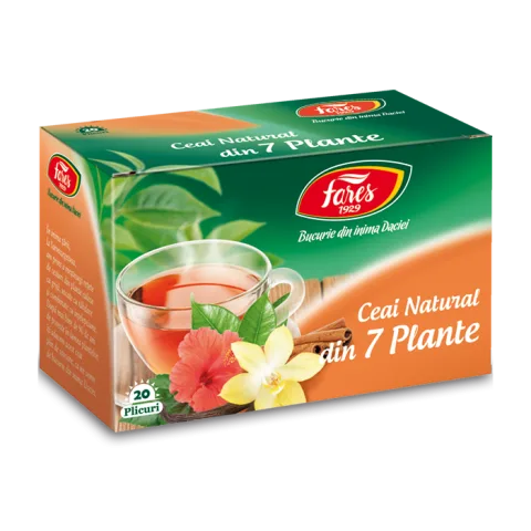 Ceaiurile lumii din 7 plante, 20 plicuri, Fares