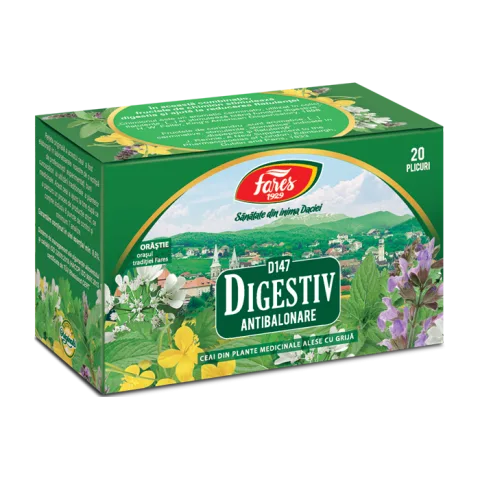 Ceai digestiv, 20 plicuri, Fares