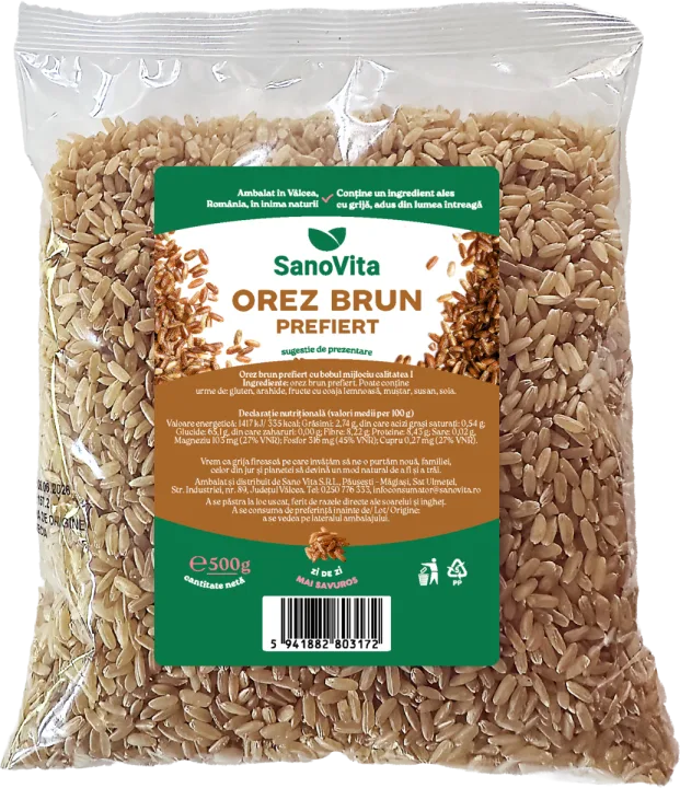 Orez brun prefiert, 500g, SanoVita