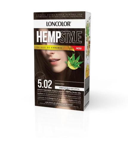 Vopsea de par permanenta HempStyle Nr. 5.02, 110ml, Loncolor