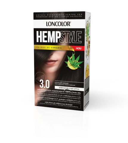 Vopsea de par permanenta HempStyle Nr. 3.0, 110ml, Loncolor