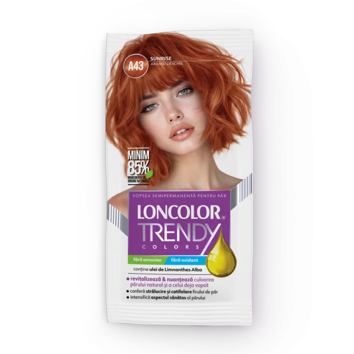 Vopsea de par semi-permanenta Trendy Colors A43, 50ml, Loncolor