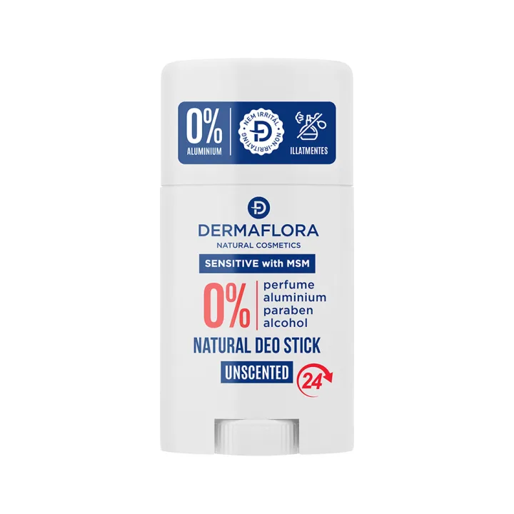 Deodorant stick fara parfum 0% aluminiu pentru piele sensibila, 50ml, Dermaflora