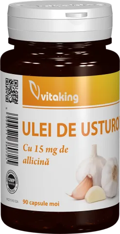 Ulei de usturoi 30mg, 90 capsule moi, Vitaking