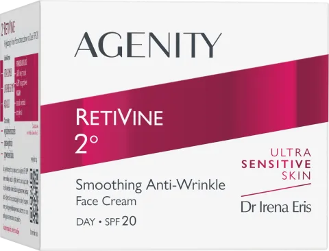 Crema de zi antirid cu efect de netezire RetiVine 2 SPF20, 50ml, Agenity