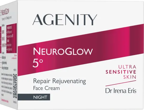 Crema de noapte cu efect de rejuvenare si reparare NeuroGlow 5, 50ml, Agenity
