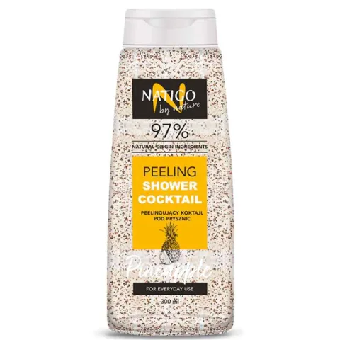 Gel de dus exfoliant cu extract de ananas Cocktail, 300ml, Natigo By Nature