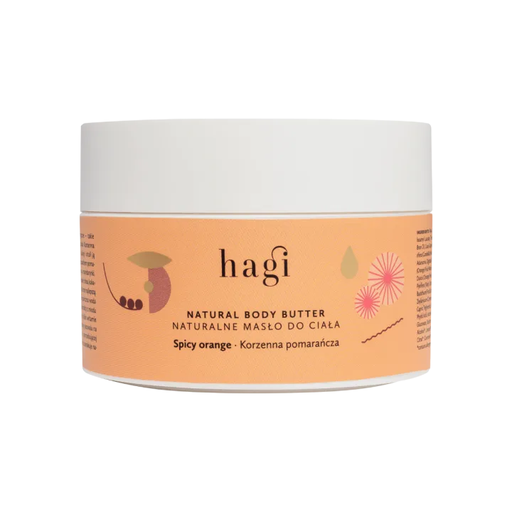 Unt natural regenerant pentru corp Spicy Orange, 200ml, Hagi