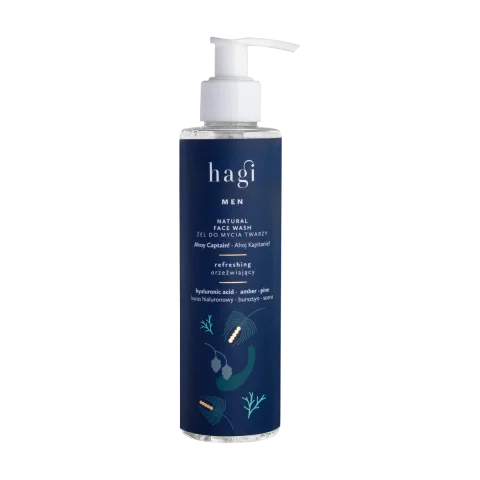 Gel facial natural de curatare pentru barbati Ahoy Captain, 200ml, Hagi