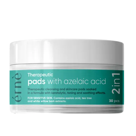 Plasturi faciali terapeutici cu Acid azelaic 2 in 1 pentru ten sensibil si irirat, 30 bucati, Erne