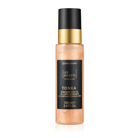 Gel iluminator pentru corp cu particule de sclipici Tonka, 100ml, Equivalenza