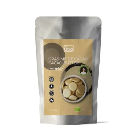 Unt de cacao bio, 250g, Obio