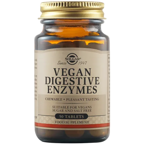 Enzime digestive pentru vegani, 50 tablete, Solgar