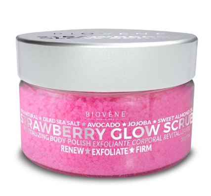 Scrub pentru corp cu capsuni, 200g, Biovene