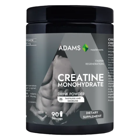 Creatina monohidrata fara aroma, 400g, Adams Vision