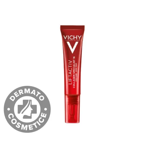 Crema antirid pentru stimularea productiei de colagen din jurul ochilor Liftactiv Collagen Specialist 16, 15ml, Vichy