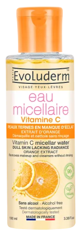 Apa micelara pentru demachere cu Vitamina C, 100ml, Evoluderm