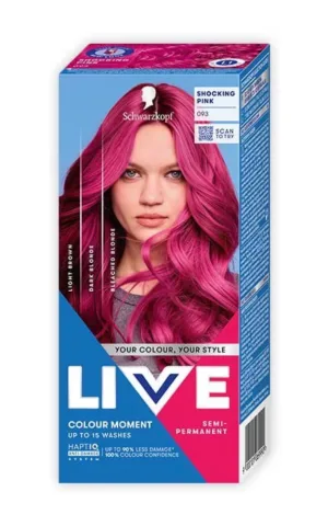 Vopsea de par permanenta 093 Ultra Brights Pink, 80ml, Live