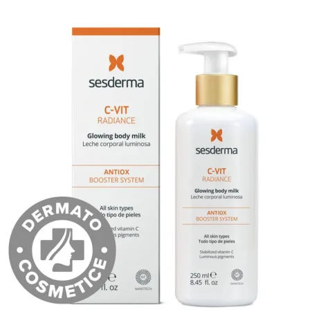 Lapte de corp cu particule stralucitoare C-Vit Radiance, 250ml, Sesderma