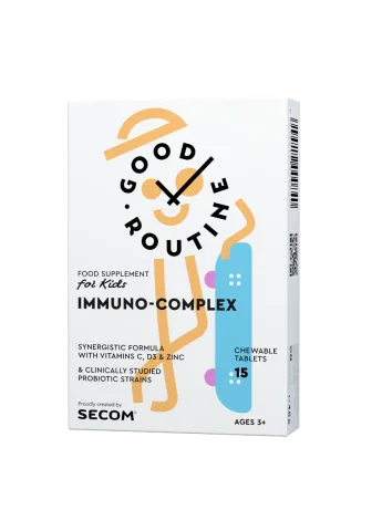 Immuno-Complex Kids Good Routine, 15 tablete masticabile, Secom