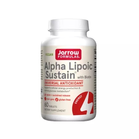 Alpha Lipoic Sustain 300mg Jarrow Formula, 60 tablete, Secom