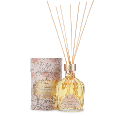 Parfum de camera White Musk & Bujor, 245ml, Sabon