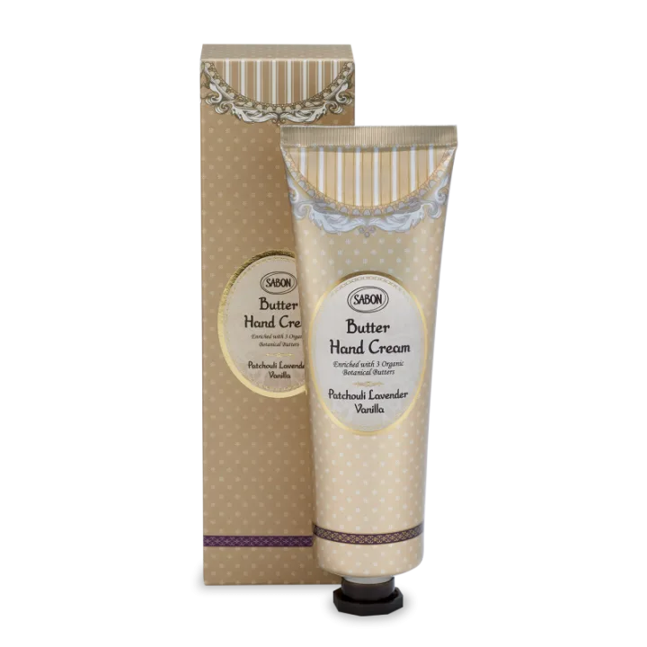 Crema de maini Patchouli Lavender Vanilla, 75ml, Sabon
