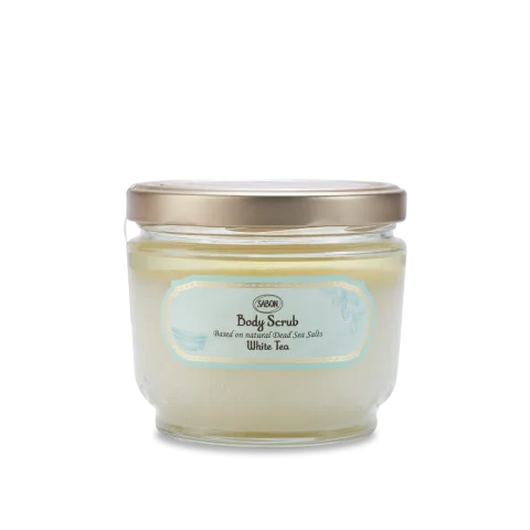 Exfoliant pentru corp White Tea, 600g, Sabon