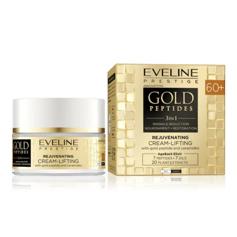 Crema pentru fata anti-rid 60+ regeneranta cu peptide, 50ml, Eveline Cosmetics