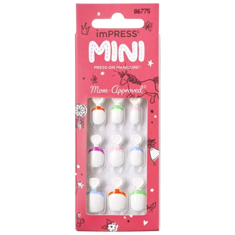 Unghii Kids French Pop, 20 bucati, Kiss