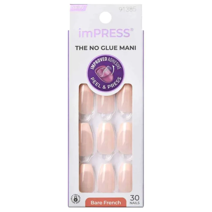 Unghii false Impress Nails Heroic, 30 bucati, Kiss