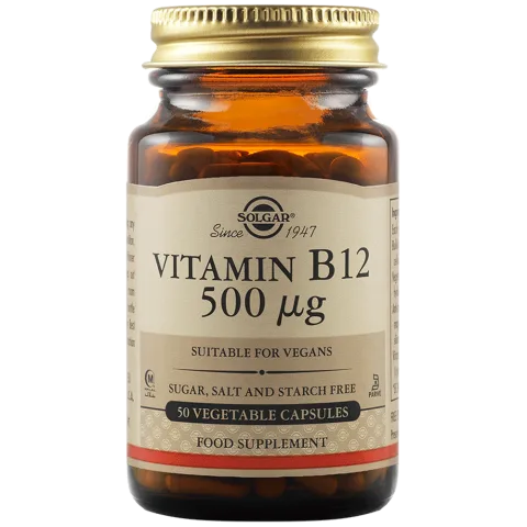 Vitamina B12 500mg, 50 capsule vegetale, Solgar