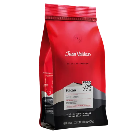 Cafea premium boabe Volcan, 454g, Juan Valdez