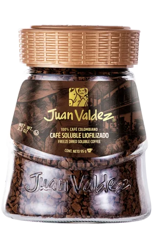 Cafea solubila liofilizata clasica, 95g, Juan Valdez