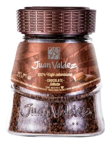 Cafea solubila liofilizata Ciocolata, 95g, Juan Valdez