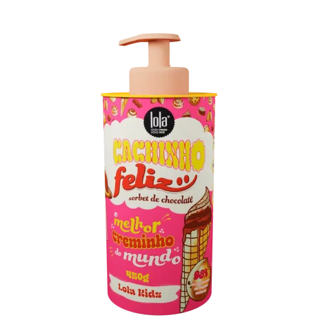 Crema pentru bucle copii cu aroma de ciocolata Cachinho Feliz, 450g, Lola Cosmetics
