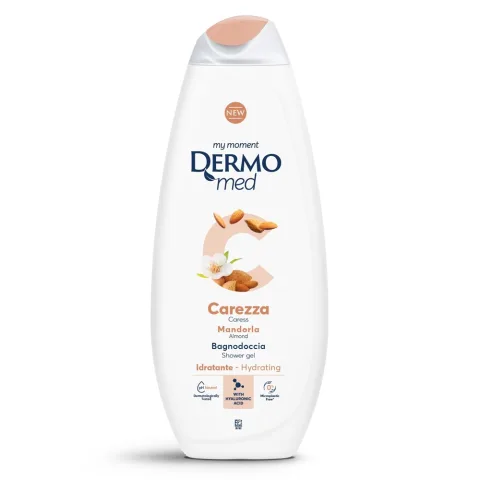 Gel de dus cu aroma de migdale Carezza, 750ml, Dermomed